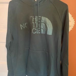 green north face hoodie